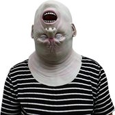 Halloweenmasker latex "op zijn kop"