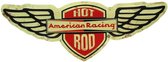 Hot Rod American Racing Die Cut Embossed Tin Sign
