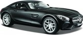 Modelauto Mercedes-Benz AMG GT zwart 18 x 8 x 5 cm - Schaal 1:24 - Speelgoedauto - Miniatuurauto