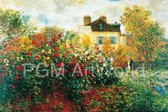 Claude Monet - The Artist's Garden Kunstdruk 100x70cm