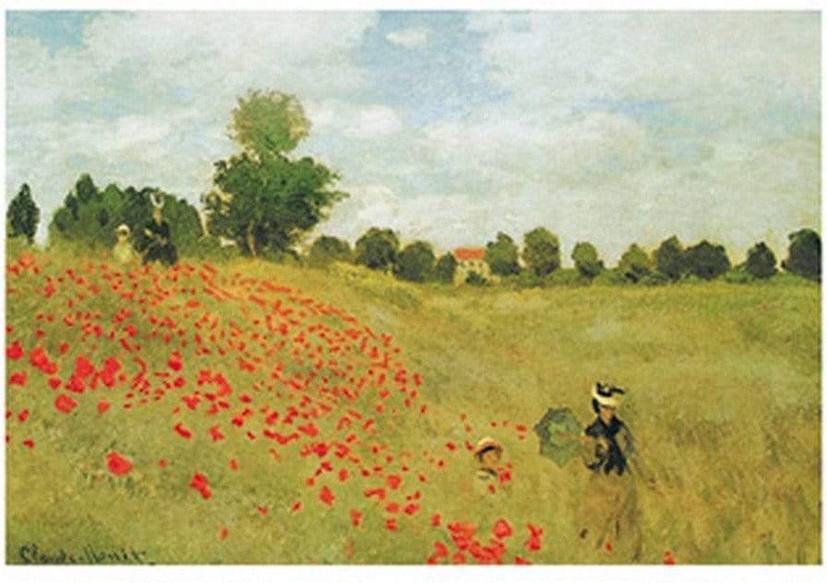 PGM Kunstdruk Claude Monet - Papaveri 50x40cm Divers