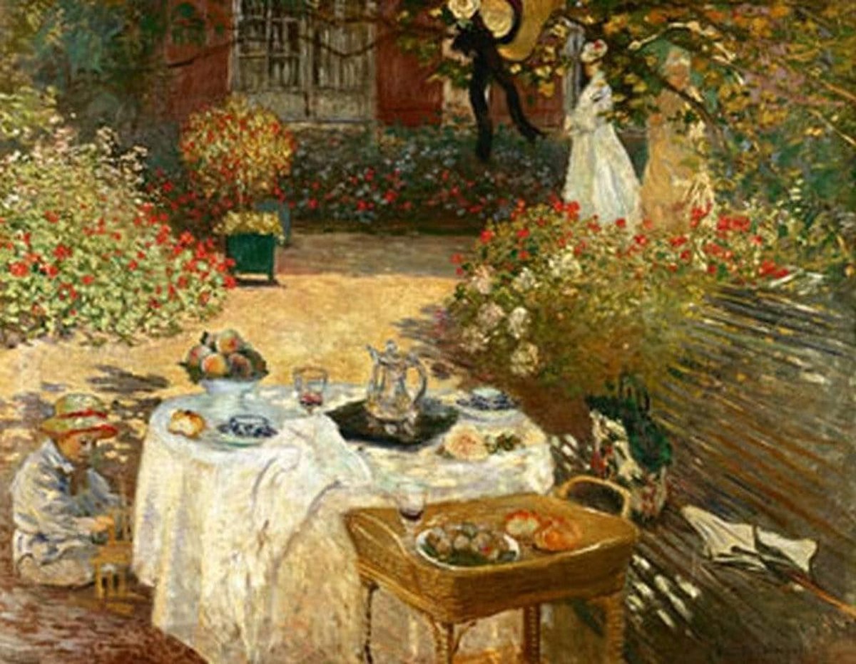 PGM Kunstdruk Claude Monet - Le Déjeuner 90x70cm Divers