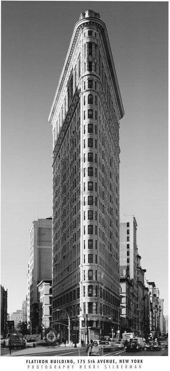 PGM Kunstdruk Henri Silberman - Flatiron Building 50x100cm Divers