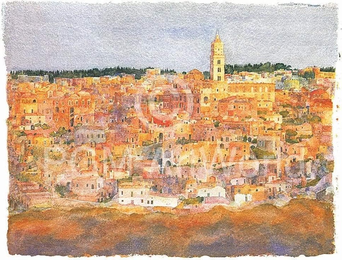 PGM Kunstdruk Ralf Westphal - Matera-Sassi / Basilicata 100x70cm Divers