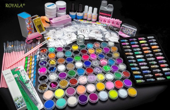 Acrylnagels Starters Pakket Premium | 170 delig ! | 126 colors | Acryl  Nagels set |... | bol.com