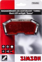 achterlicht Tunnel led batterij bagagedrager rood