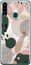 Samsung Galaxy A20s hoesje siliconen - Abstract print - Soft Case Telefoonhoesje - Print / Illustratie - Multi