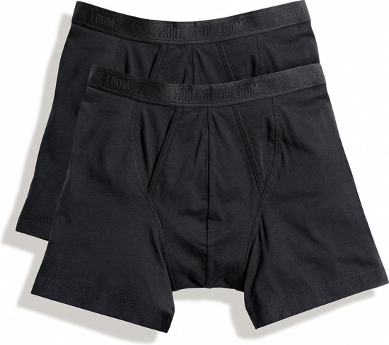 Fruit Of The Loom Hommes Classic Boxers Shorts (Lot de 2) (Zwart)