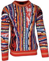 Carlo Colucci Sweater C9702 - Rood, 3XL