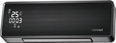 Concept QH4001 Zwarte Keramische Wandverwarmer met Afstandsbediening