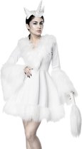 Atixo GmbH - Sexy witte eenhoorn kostuum voor vrouwen - S (36) - Volwassenen kostuums