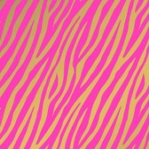 Cadeaupapier - Inpakpapier - Kaftpapier - Zebra - Roze - Goud - Strepen - 70x200 cm