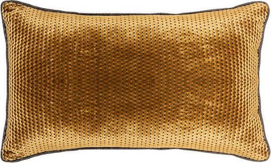auteur Uitrusting Implicaties Kussen goud textuur flow 30 x 50 cm | sierkussen goudkleurig | bol.com