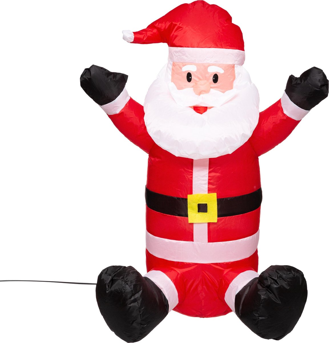 Opblaasbare kerstman of sneeuwpop Rood 70 cm Kerstversiering bol