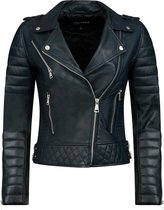 DELORE Biker jack dames blauw 44