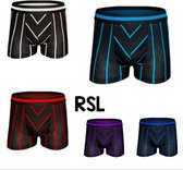 Jongens boxershort 5 pack met strepen 5-7 jaar 116-128