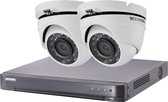Hikvision - Kit vidéo Surveillance Turbo HD 2 caméras dôme