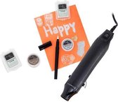 Heat Embossing Pen Stamp Kit - luxe hitte stempel starterset - creatief relief hittegeweer - 3d emboss starter set - reliëf stempelset - Pergamano kinderen 12+ - patroon knutselen - kaarten m