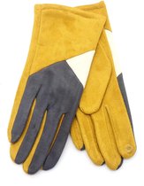 Handschoenen met Vlakken - Dames - One Size - Touchscreen Tip - Geel