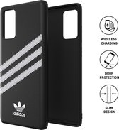 Samsung Galaxy Note 20 Hoesje - adidas Originals - Moulded PU Serie - Hard Kunststof Backcover - Zwart / Wit - Hoesje Geschikt Voor Samsung Galaxy Note 20