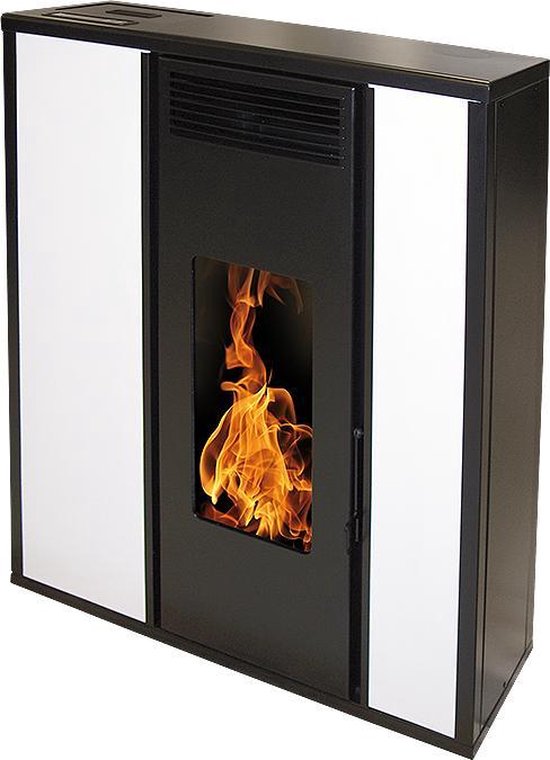 TESSA - 8,8 kW pelletkachel - slim - Wit