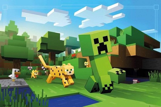 MINECRAFT- Poster 61X91 - Ocelot Chase