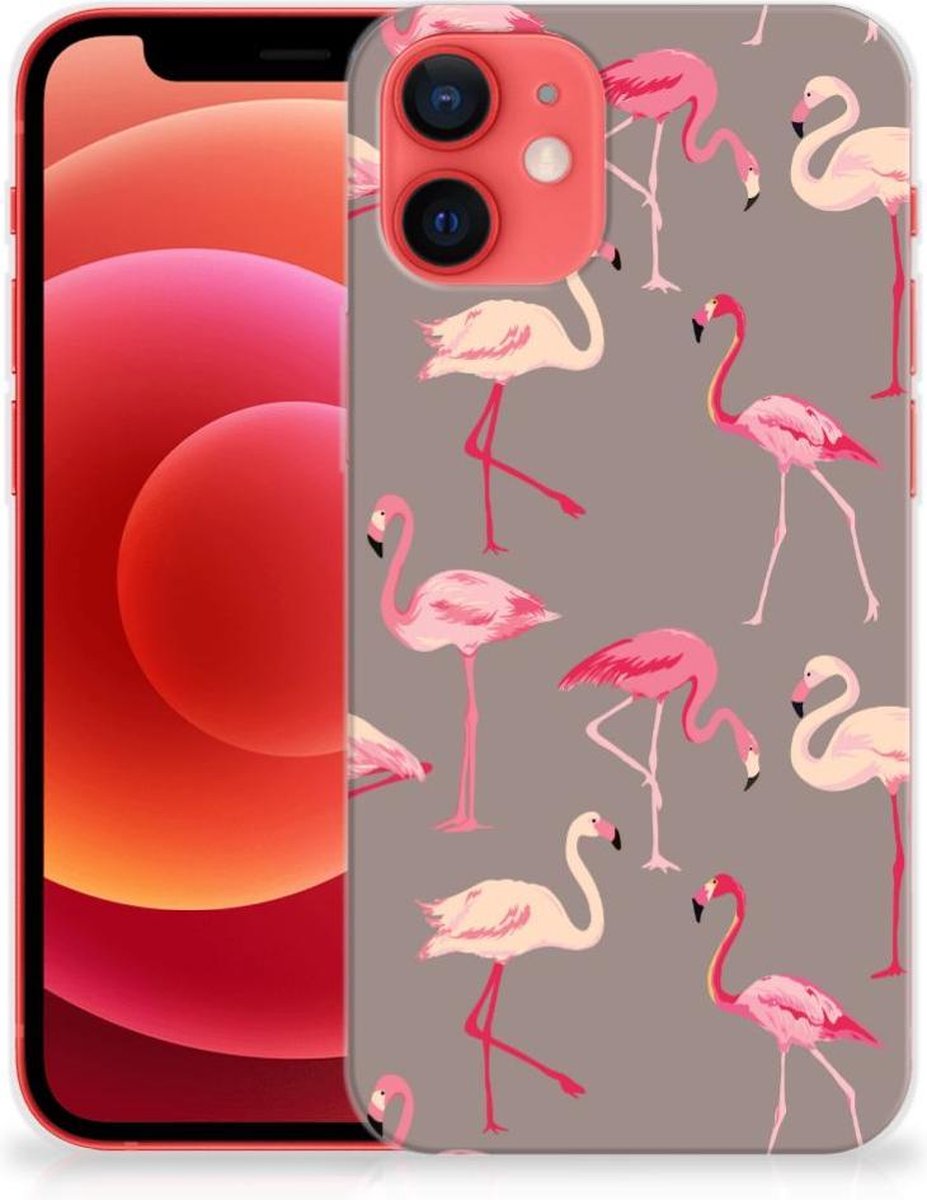 iPhone 12 Mini TPU Hoesje Flamingo