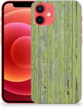 Cover Case iPhone 12 Mini Smartphone hoesje Green Wood
