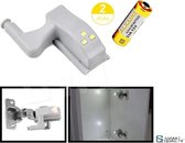 SMART QUALITY KASTVERLICHTING LED DRAADLOOS  -   (VERPAKT PER 2 STUKS) - SCHEEPSVERLICHTING LED - CARAVAN VERLICHTING - CAMPER VERLICHTING - SCHARNIER SENSOR - BOOT VERLICHTING OP