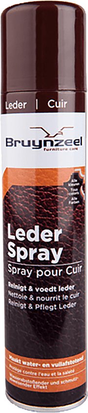 Leder spray 3X Bruynzeel reinigt & voedt leder 3x 300ML | bol.com