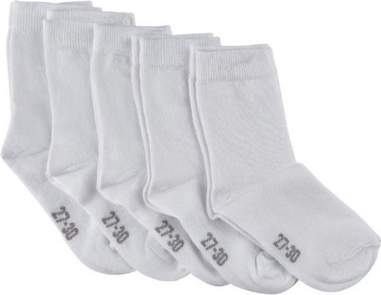 Chaussettes Minymo Junior Katoen Wit 5 Paires Taille 23-26