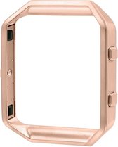 RVS vervangings frame / cover / protector voor Fitbit Blaze - rose goud Watchbands-shop.nl