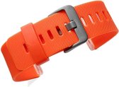 Luxe Siliconen Bandje large voor FitBit Blaze – oranje | Watchbands-shop.nl