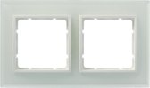 Berker Afdekraam 2-Voudig Glas Wit B.1-B.3-B.7 (Te combineren met Berker S1 serie)