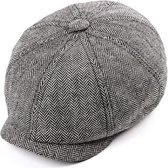 Flat Caps Heren in Peaky Blinders stijl Pet - Flatcap - Cadeau Man Verjaardag - One Size - 70% Wol