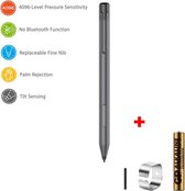 DrPhone - Actieve Stylus Pen - 4096 Drukpunten - Voor Microsoft Surface Pro 4, 5, 6, 7 / Surface Pro X - Surface Go, Drukgevoelige Pen - Stylus Pen Surface Book Laptop - Zwart