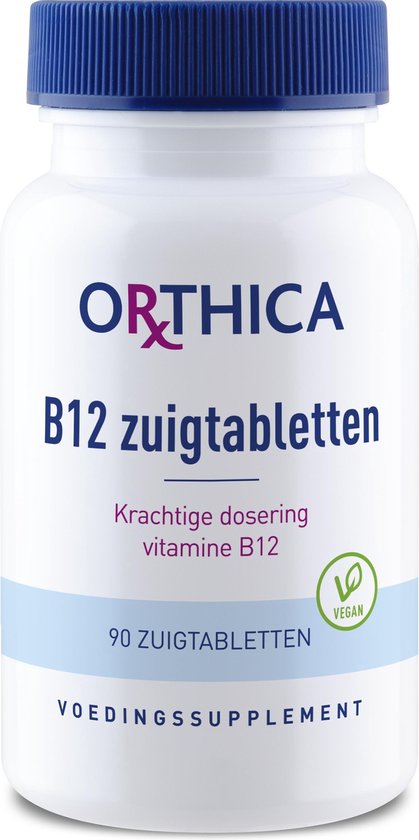 Standaard Openlijk cassette Orthica Vitamine B12 Zuigtabletten (Voedingssupplement) - 90 zuigtabletten  | bol.com