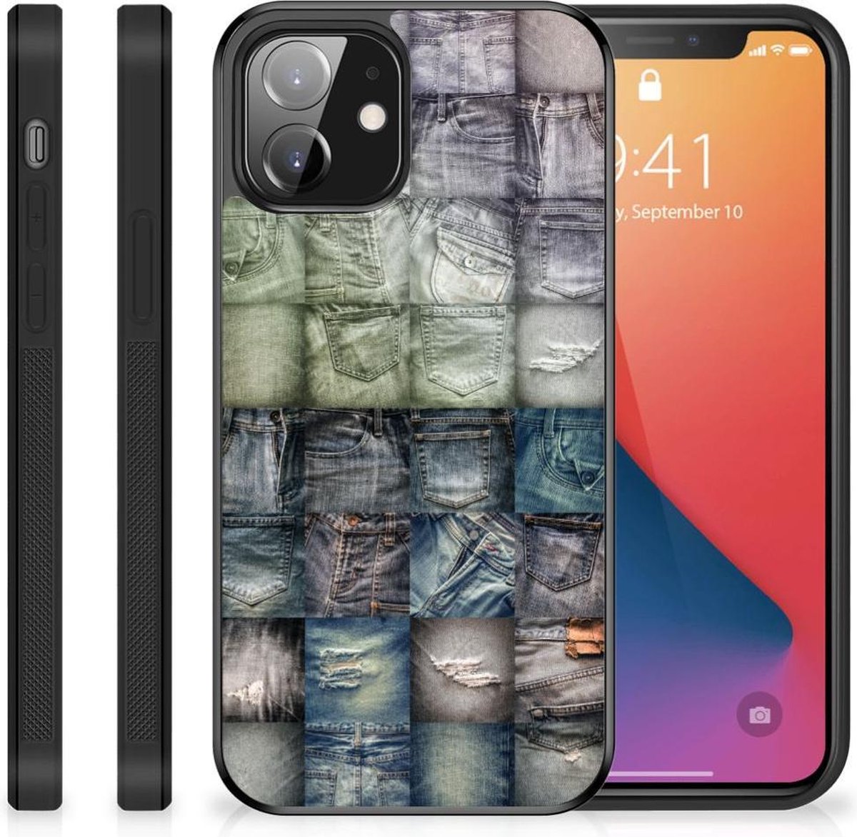 TPU Bumper Case iPhone 12 Mini Spijkerbroeken