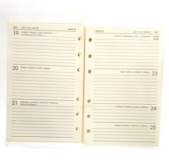 Foto: Filofax a5 2025 year planner verticaal cotton cream