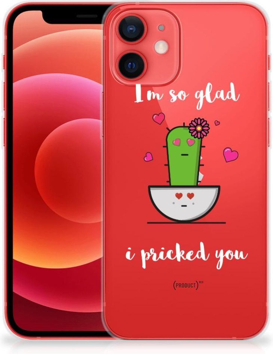 iPhone 12 Mini Telefoonhoesje met Naam Cactus Glad
