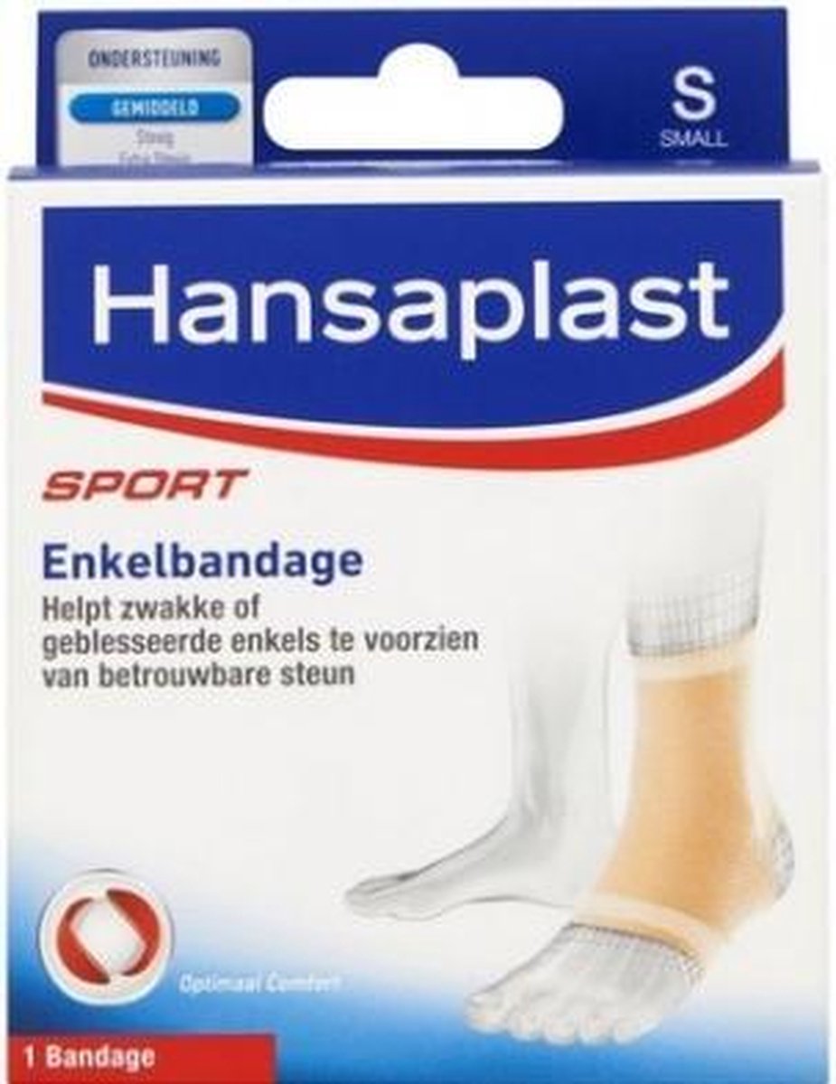 Hansaplast Verstelbare Enkelbandage – Met Dynamic Pain Guard – 360° Ondersteuning – Voor Links En Rechts – Wasbaar