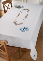 Permin borduurpakket tafelkleed tulp 58-6902 borduren met telpatroon