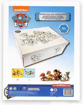 Paw Patrol - kleur je eigen opbergdoos - opbergdoos - Opbergdoos om in te kleuren