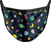 Space mondkapje voor kinderen - Wasbaar - Polyester