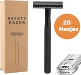 Safety Razor - Scheermes - Duurzaam Scheren - Double Edge Scheermes - Zwart