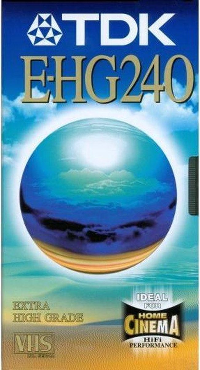 TDK E-HG240 4 uur HIFI VHS High Grade 3-pack