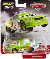 Disney Cars auto Brick Yardley Drag Racing - schaal 1:55 afmeting 7 cm