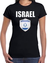 Israel landen t-shirt zwart dames - Israelische landen shirt / kleding - EK / WK / Olympische spelen Israel outfit XL