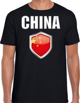 China landen t-shirt zwart heren - Chinese landen shirt / kleding - EK / WK / Olympische spelen China outfit M