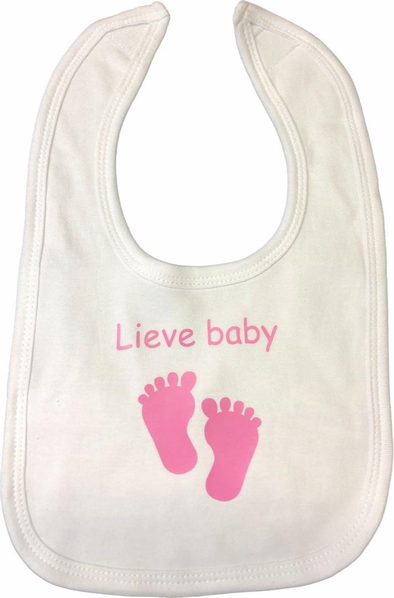 Goedkoopste Soft Touch Slabber Lieve Baby Meisjes 33 Cm Katoen Wit/roze